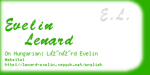 evelin lenard business card